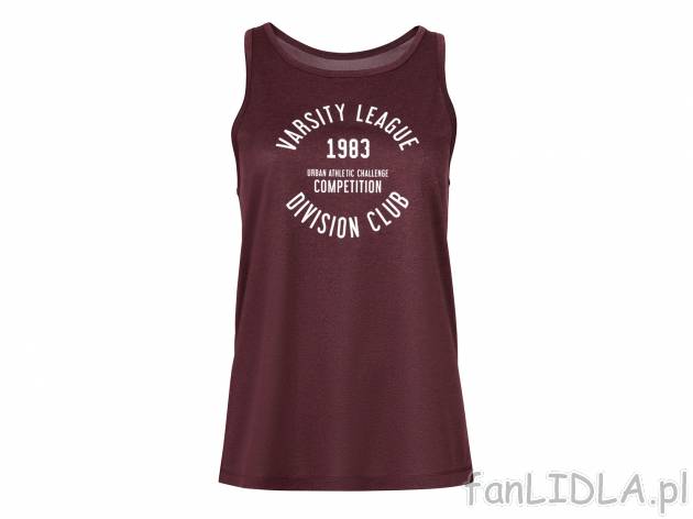 Damski top sportowy , cena 19,99 PLN 
- rozmiary: XS-L (nie wszystkie wzory dostępne ...