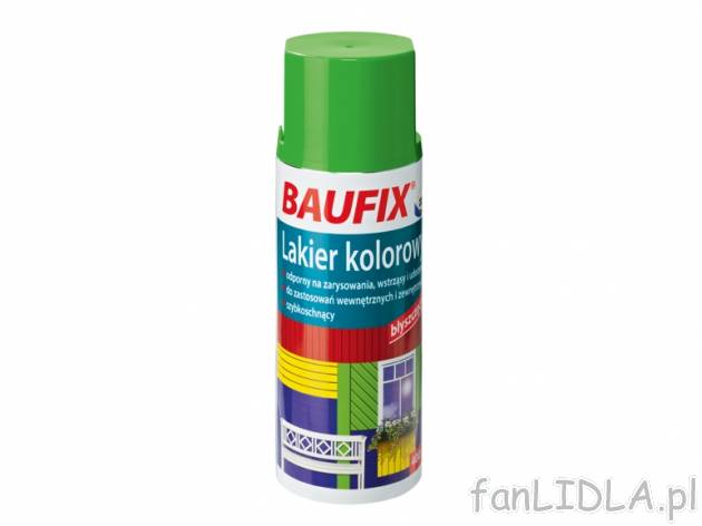 Lakier bezbarwny, ochronny do metali lub kolorowy , cena 9,99 PLN za 1 opak. 
- ...