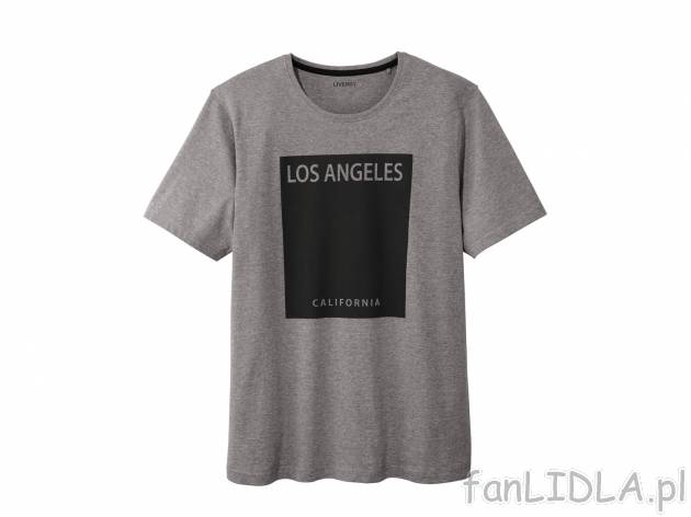 T-shirt , cena 19,99 PLN. T-shirt męski z okrągłym dekoltem i modnymi nadrukami. ...