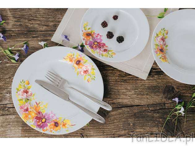 Zestaw obiadowy, YVETTE - 18 części , cena 179,00 PLN 
- zestawie: 6 talerzy ...