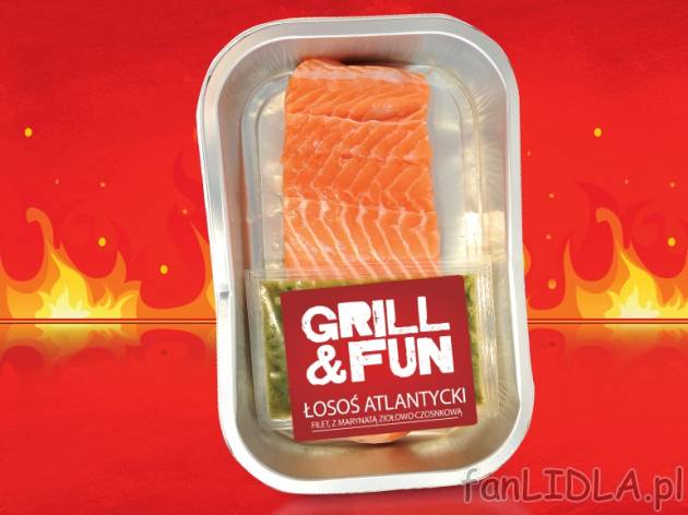 Filet z łososia , cena 15,99 PLN za 300+30 g, 1kg=48,45 PLN. 
- Szybko i łatwo ...