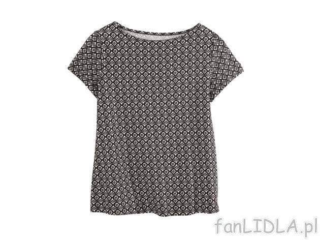 T-shirt z wiskozy , cena 19,99 PLN. T-shirt z okrągłym dekoltem, idealny na lato. ...