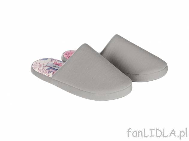 Kapcie domowe damskie od marki Esmara, cena 16,99 PLN  
-  rozmiary: 36-41 
-  3 wzory