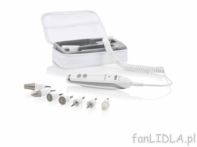 Zestaw do manicure i pedicure , cena 69,90 PLN 
- przełącznik biegu w prawo/lewo
- ...