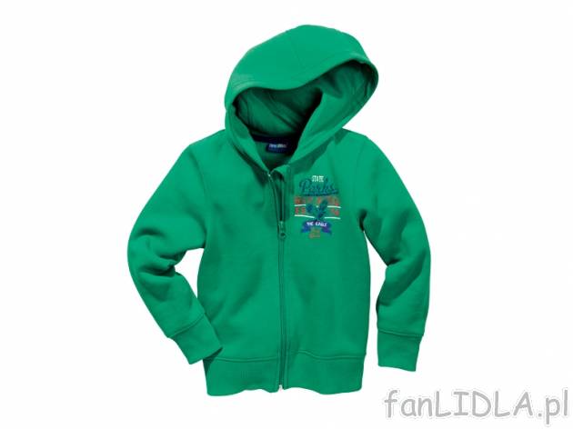 Bluza z kapturem Lupilu, cena 24,99 PLN za 1 szt. 
- 2 wzory dziewczęce 
- 2 ...