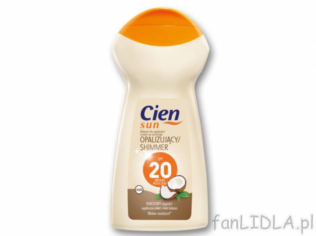 CIEN Mleczko do opalania z poświatą , cena 13,99 PLN