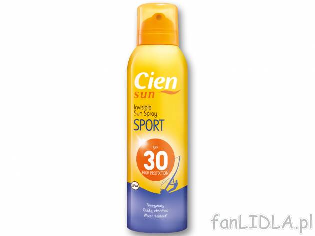 CIEN Spray do opalania SPF 30 , cena 15,99 PLN
