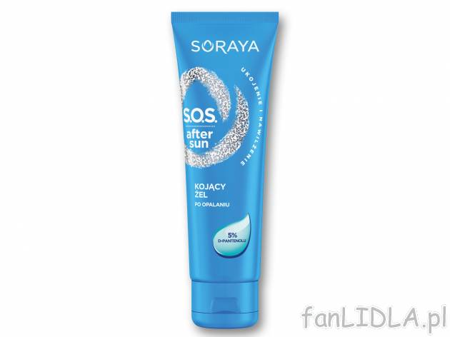 SORAYA SUN Kojący żel po opalaniu SOS , cena 12,99 PLN 
Oferta ważna do wyczerpania ...