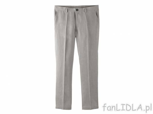 Spodnie z lnem lub lniane spodnie , cena 49,99 PLN 
- materiał: 100% len lub 55% ...