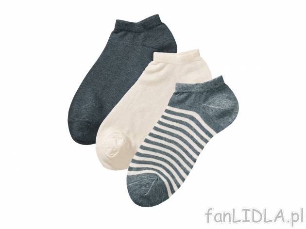 Skarpety damskie lub męskie, 3 pary , cena 14,99 PLN 
- rozmiary: 35-46 (nie wszystkie ...