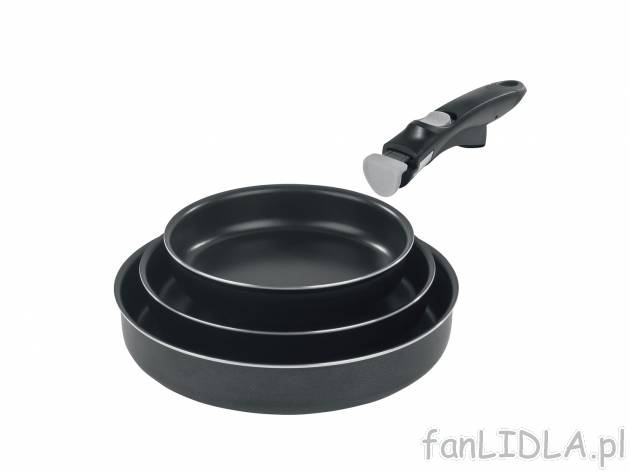 Zestaw aluminowych patelni , cena 89,90 PLN