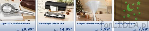 Lupa filatelistyczna z podświetleniem LED, harmonijka ustna do grania C-dur, lampka ...