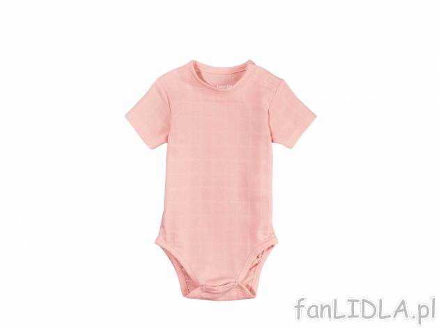 Body z bawełnianego muślinu , cena 14,99 PLN. Body dziecięce od marki Lupilu ...