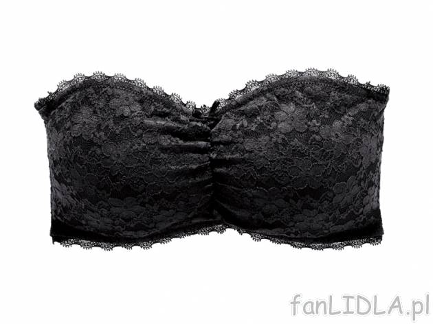 Koronkowy biustonosz lub bandeau Jolinesse, cena 19,99 PLN za 1 szt. 
- 3 kolory ...