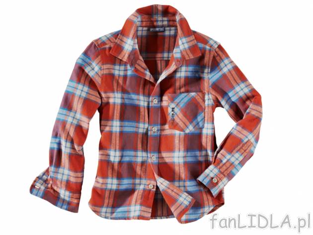 Chłopięca koszula flanelowa Pepperts, cena 29,99 PLN za 1 szt. 
- rozmiary: 122-164 ...