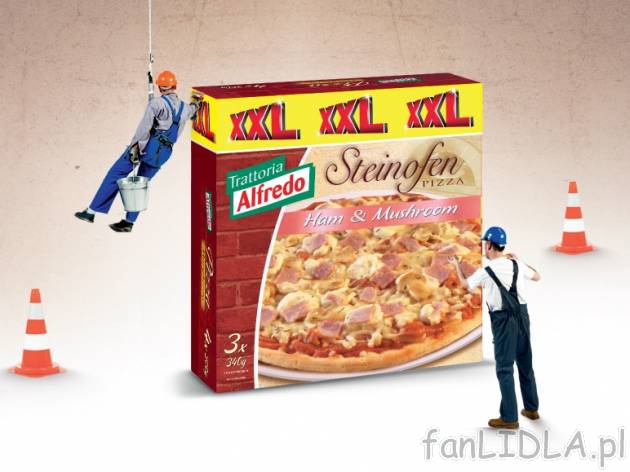 HIT CENOWY Pizza z szynką i pieczarkami XXL , cena 12,99 PLN za 3x340 g/1 opak., ...
