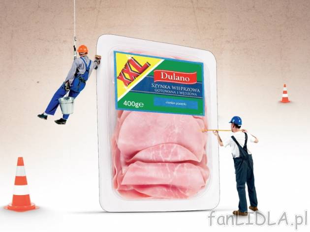 Szynka gotowana XXL , cena 11,99 PLN za 400 g/1 opak., 1 kg=29,98 PLN. 
Wysokiej ...