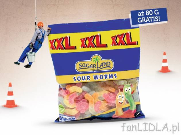 Żelki , cena 5,99 PLN za 480 g/1 opak., 1 kg=12,48 PLN. 
- Pyszne żelki w wielu ...