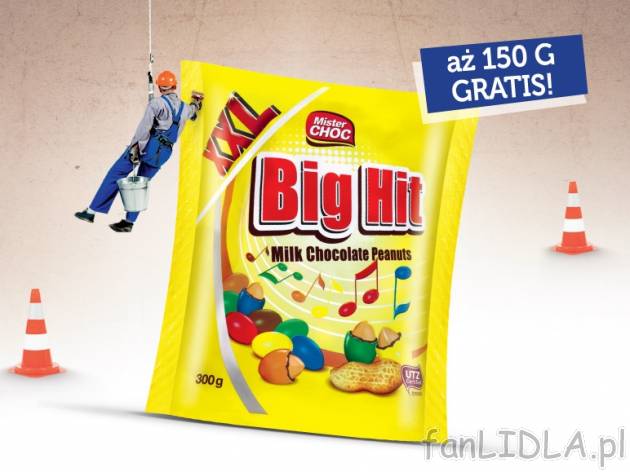 Orzeszki ziemne , cena 4,65 PLN za 300 g/1 opak., 1 kg=15,50 PLN. 
- Chrupiące, ...