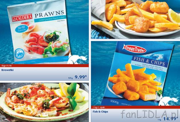 Krewetki, Fish & chips czyli ryba i frytki Ocean Trader