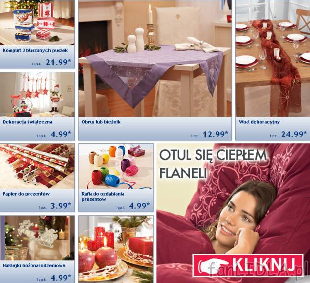Artykuły świąteczne w Lidl