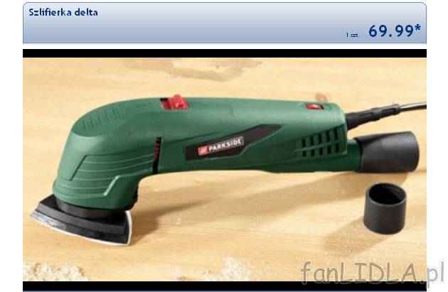 Szlifierka delta cena 69,99PLN
- ergonomiczny kształt
- wydajny silnik 290 W
- ...