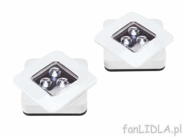 Zestaw lampek LED 2 szt. , cena 15,99 PLN za 1 opak. 
- zasilanie na baterie 
- ...