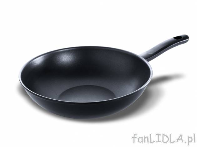 Patelnia Wok 28 cm Ernesto, cena 49,99 PLN za 1 szt. 
- wysokiej jakości, wzmocniona ...