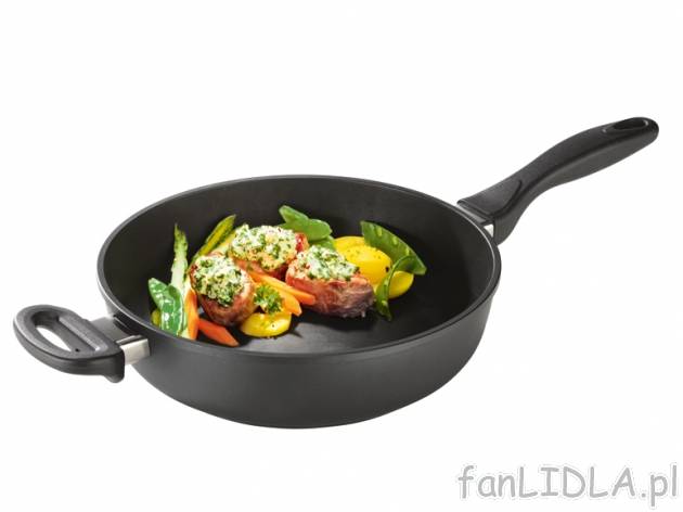 Patelnia indukcyjna 28 cm Ernesto, cena 99,00 PLN za 1 szt. 
- ze szczególnie wysokim ...