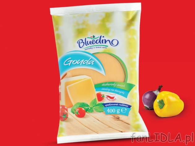Ser Gouda w kawałku , cena 5,39 PLN za 400 g, 1 kg=13,48 PLN. 
- W rodzinnym, ...