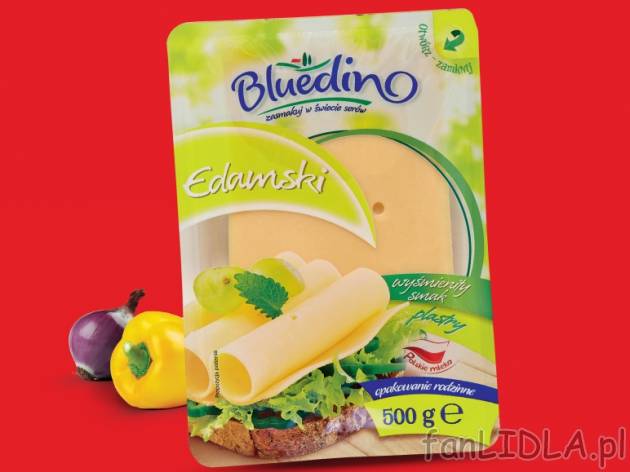 Ser w plastrach , cena 8,59 PLN za 500 g, 1kg=17,18 PLN. 
- Wyśmienity smak w ...