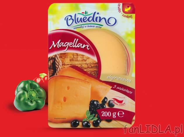 Ser Kolumb lub Magellan , cena 5,59 PLN za 200 g, 100g=2,80 PLN.