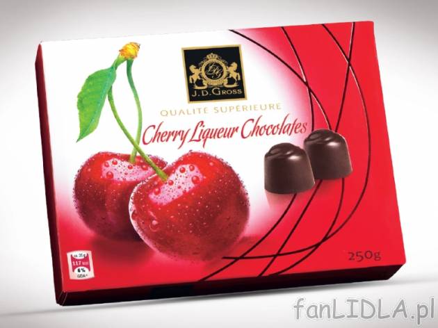 Praliny , cena 9,99 PLN za 250 g, 100g=4,00 PLN. 
- Pyszne czekoladki z czekolady ...
