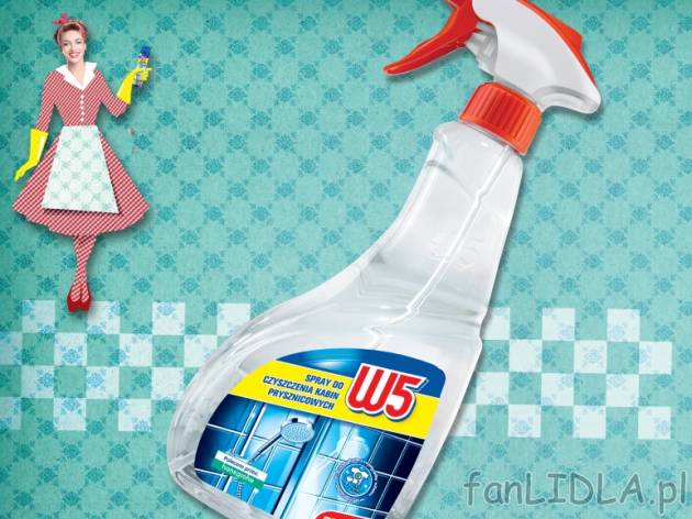 Spray do czyszczenia kabin prysznicowych-HIT CENOWY , cena 5,55 PLN za 750ml/1 opak, ...