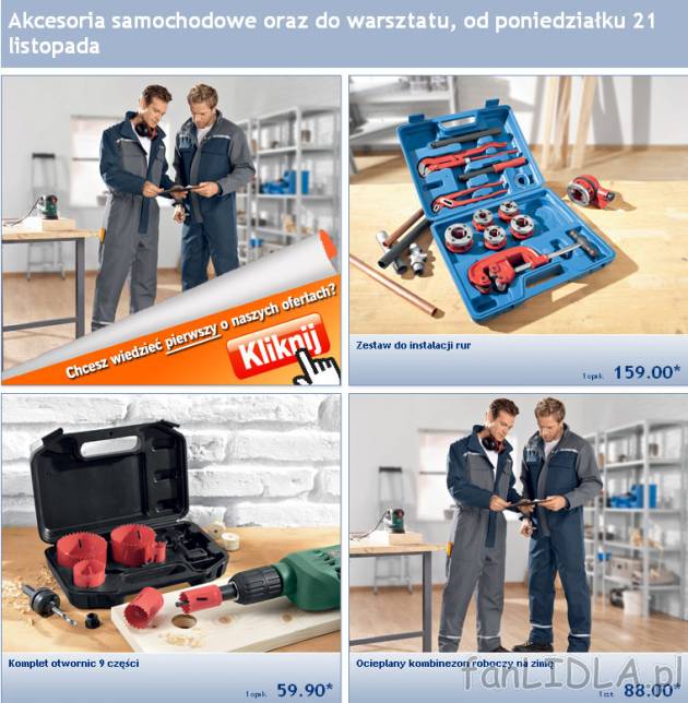 Akcesoria samochodowe i narzędzia do warsztatu - gazetka Lidl od poniedziałku ...