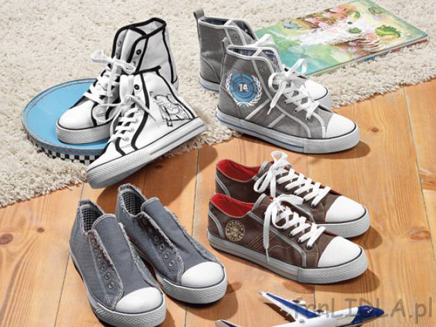 Trampki chłopięce cena 34,99PLN 
- wygodne buty na co dzień
- z modnymi, kontrastującymi ...