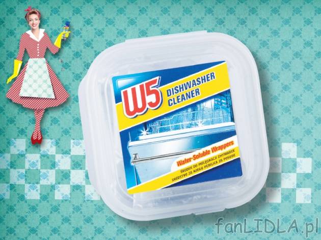 Środek do pielęgnacji zmywarek , cena 7,99 PLN za 5x25 g, 100g=6,39 PLN. 
- Usuwa ...