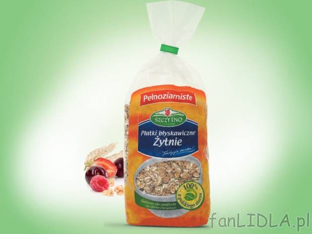 Płatki jęczmienne lub żytnie , cena 1,99 PLN za 400 g, 1kg=4,98 PLN. 
- PŁATKI ...