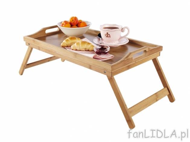 Stolik do łóżka Livarno, cena 39,99 PLN za 1 szt. 
- z praktycznymi, składanymi ...