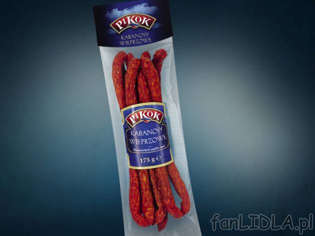 Kabanosy wieprzowe , cena 5,99 PLN za 175 g, 100g=3,42 PLN. 
- Zdobywca nagrody ...