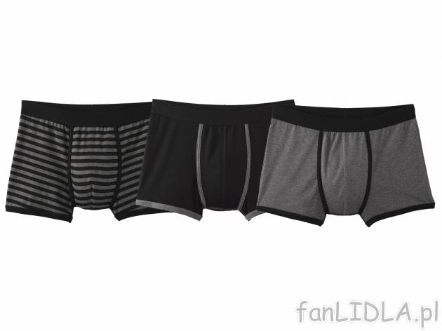 Bokserki męskie (3 pary), cena 24,99 PLN 
- rozmiary: M-XXL
- 6 zestawów do ...