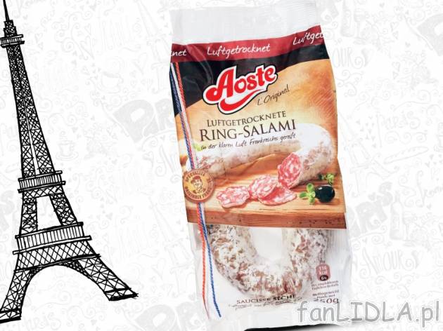 Salami francuskie , cena 13,99 PLN za 250 g, 100g=5,60 PLN. 
- Oryginalne, francuskie, ...