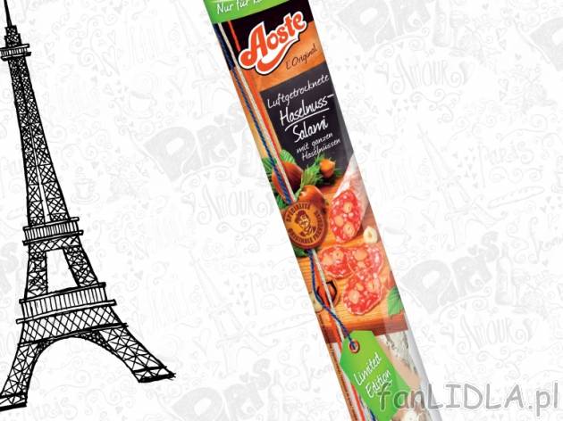 Salami , cena 12,99 PLN za 250 g, 100g=5,20 PLN. 
- Z dodatkiem orzechów włoskich ...