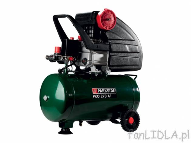 Kompresor olejowy o mocy 1,8 KW Parkside, cena 399,00 PLN za 1 opak. 
- niskowibracyjny, ...