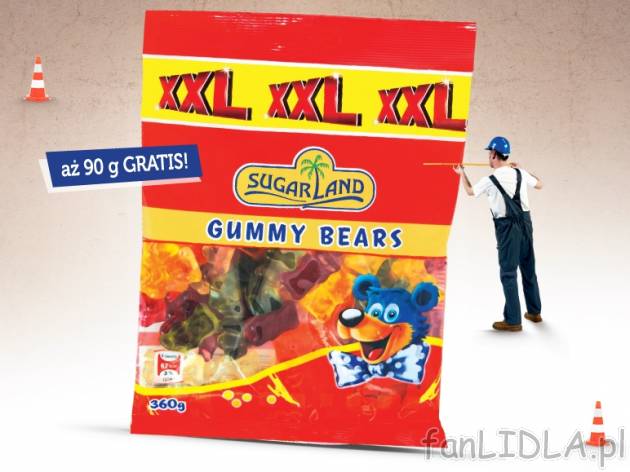 Żelki miśki XXL , cena 3,99 PLN za 360 G, 1kg=11,08 PLN. 
- Uwielbiane przez ...