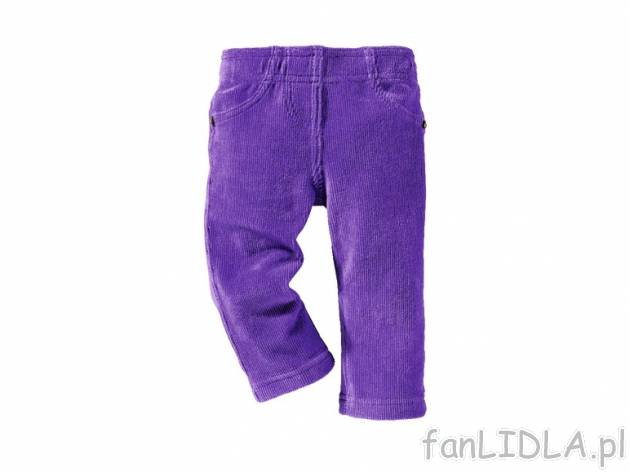 Dziecięce legginsy sztruksowe Lupilu, cena 19,99 PLN za 1 szt. 
- rozmiary: 62/68, ...