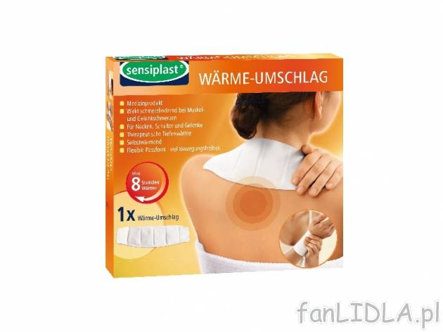 Plastry rozgrzewające Sensiplast, cena 0,00 PLN za 
- łagodzą dolegliwości ...