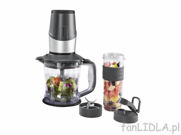Multi-blender 2 w 1 , cena 129,00 PLN 
- 2 kolory do wyboru
- ostrza, pokrywka ...