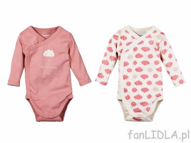 Body dziecięce, 2 szt. w cenie 27,99 zł za 1 opak. Body marki Lupilu w kolorze ...