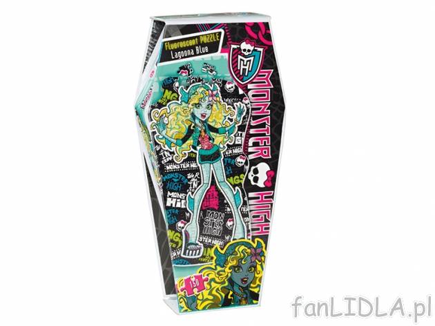 Puzzle Monster High , cena 11,99 PLN za 1 opak. 
- różne rodzaje 
- świecą ...